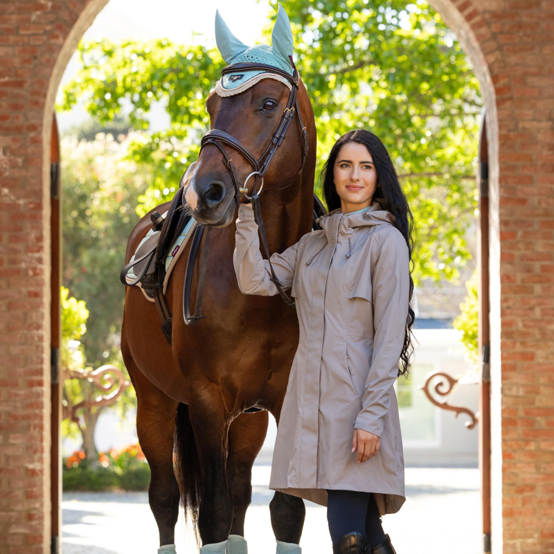 LeMieux Grace Long Rain Jacket in Pecan-2